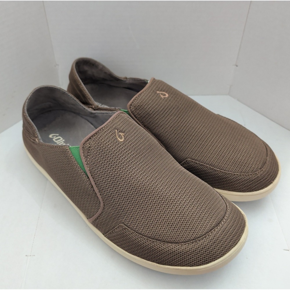 Olukai Nohea Mesh Slip On Sneakers Mens 13 Shoes Mustang Lime Peel Colorway
